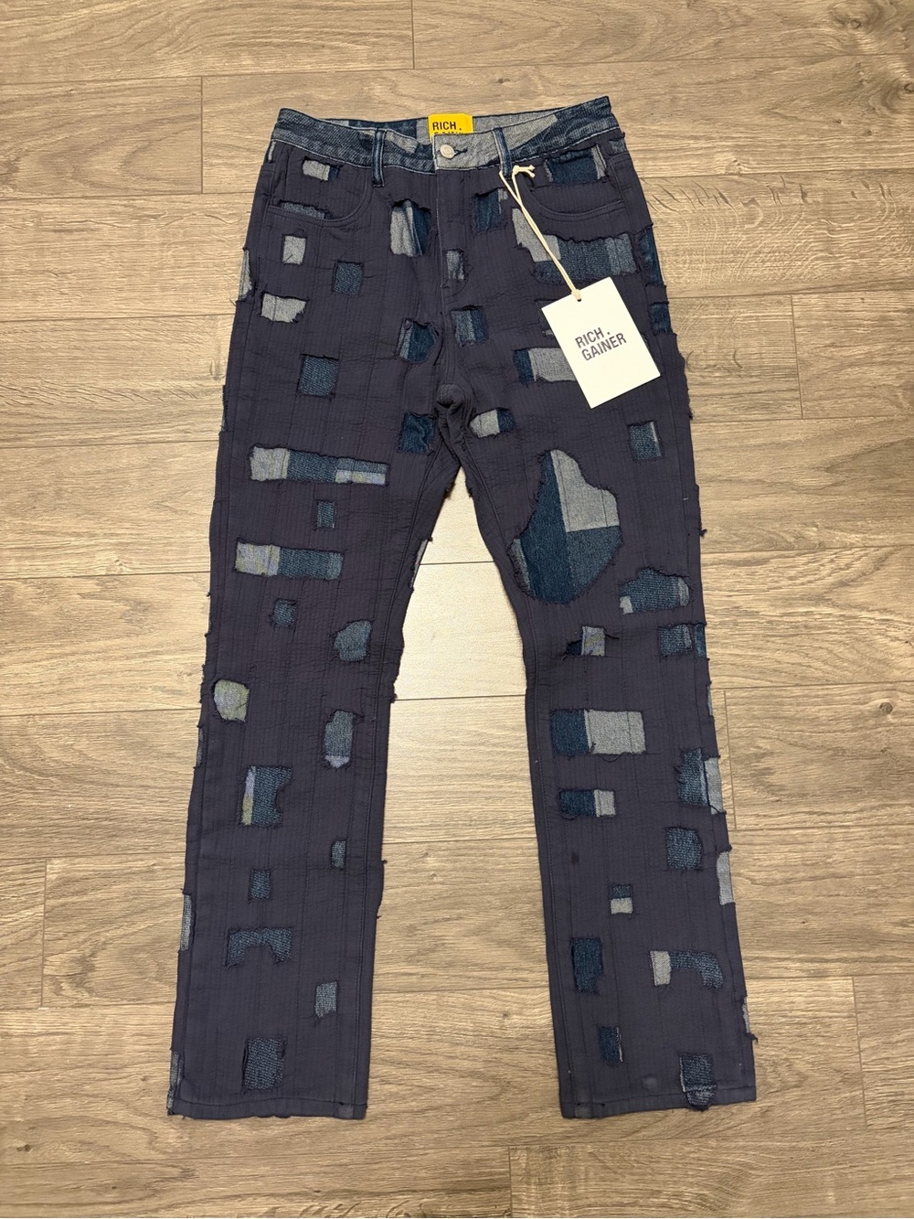 Rich gainer Men's Patchwork distressed Jeans